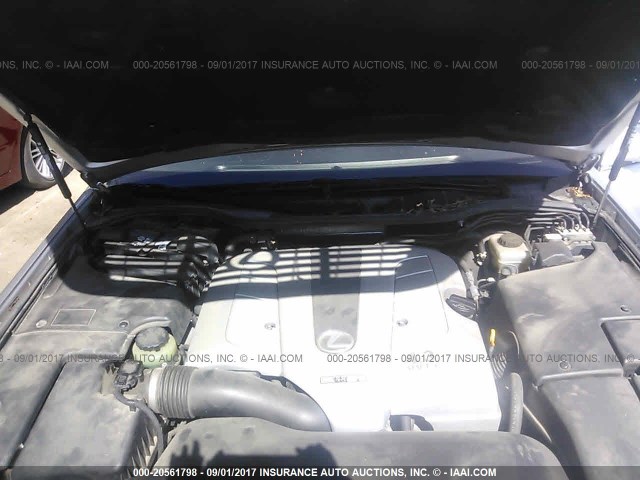 JTHBN36FX40137880 - 2004 LEXUS LS 430 SILVER photo 10