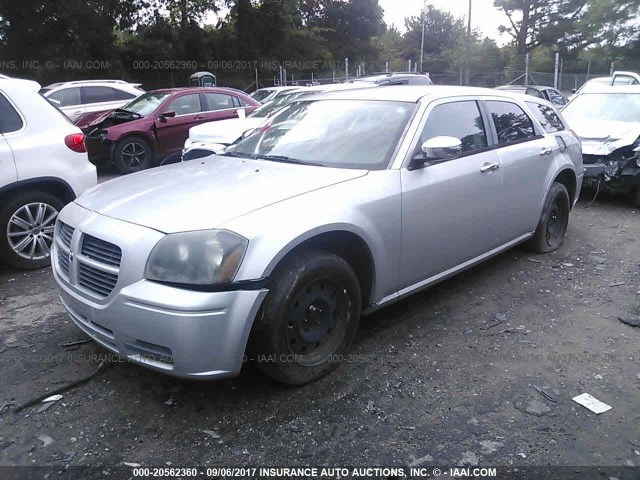 2D4FV47T67H674276 - 2007 DODGE MAGNUM SE SILVER photo 2