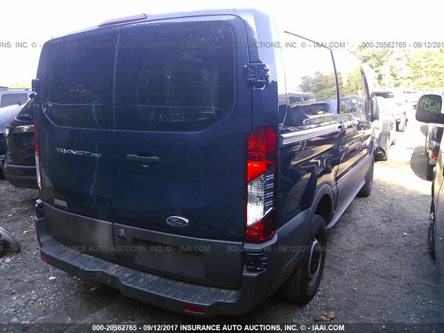 1FTNR1YM0FKB03814 - 2015 FORD TRANSIT T-250 BLUE photo 4