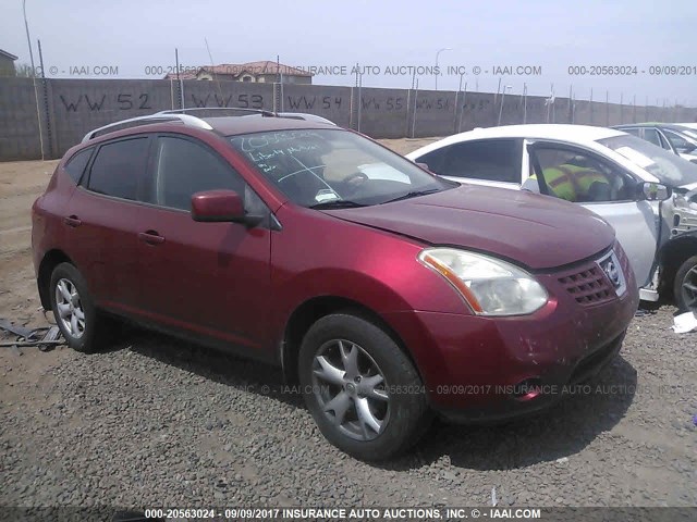 JN8AS58V58W138299 - 2008 NISSAN ROGUE S/SL MAROON photo 1