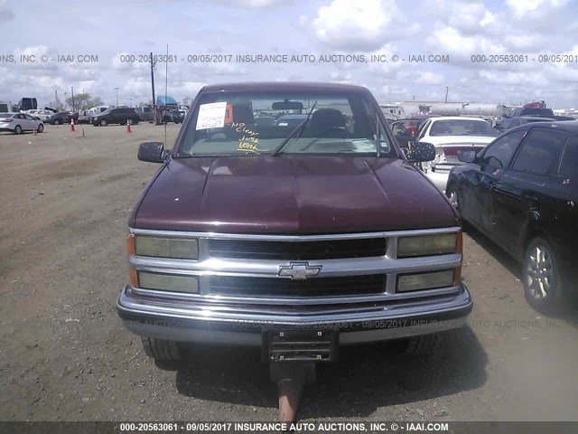 1GCGC24R4YR201000 - 2000 CHEVROLET GMT-400 C2500 BURGUNDY photo 6