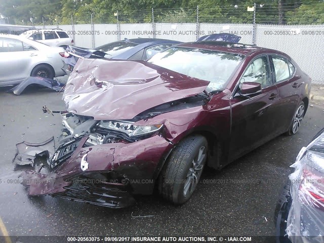 19UUB2F5XGA003584 - 2016 ACURA TLX TECH RED photo 2