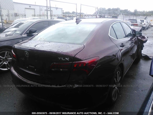 19UUB2F5XGA003584 - 2016 ACURA TLX TECH RED photo 4