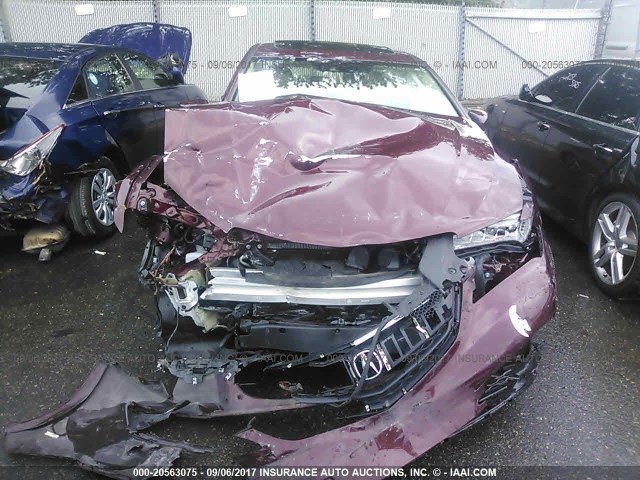 19UUB2F5XGA003584 - 2016 ACURA TLX TECH RED photo 6