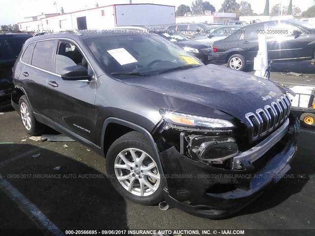 1C4PJLCB5GW207744 - 2016 JEEP CHEROKEE LATITUDE GRAY photo 1