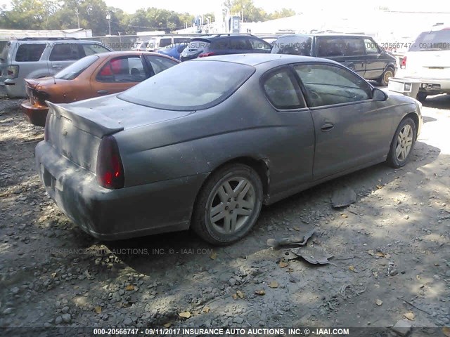 2G1WK15K879297631 - 2007 CHEVROLET MONTE CARLO LT GRAY photo 4