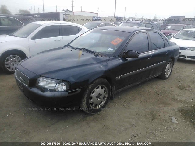 YV1TS94D411205352 - 2001 VOLVO S80 BLUE photo 2