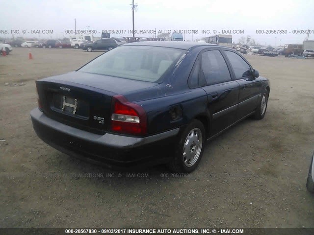 YV1TS94D411205352 - 2001 VOLVO S80 BLUE photo 4