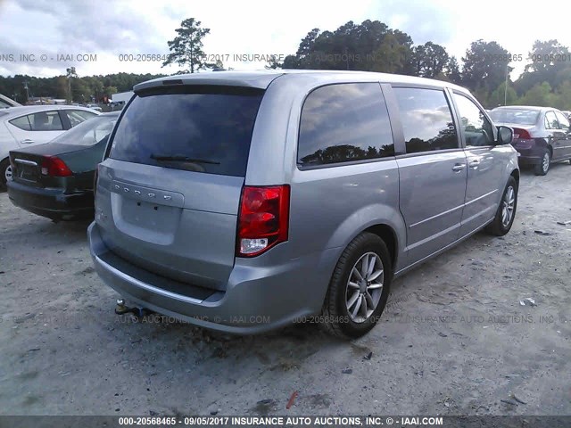 2C4RDGBG1HR547617 - 2017 DODGE GRAND CARAVAN SE GRAY photo 4