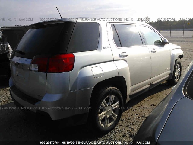 2GKALMEKXE6111980 - 2014 GMC TERRAIN SLE GRAY photo 4