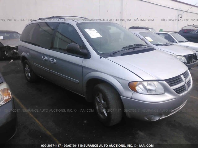 2D4GP44L47R338946 - 2007 DODGE GRAND CARAVAN SXT SILVER photo 1