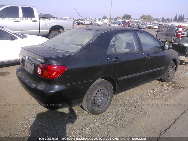 1NXBR38E03Z003103 - 2003 TOYOTA COROLLA CE/LE/S BLACK photo 4