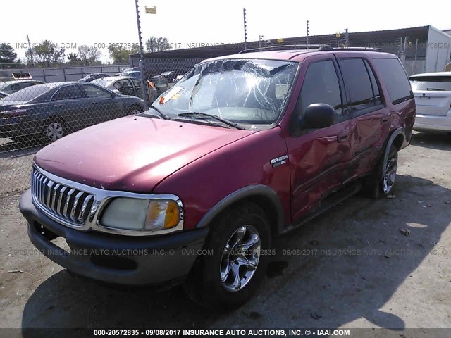 1FMRU15W41LB24699 - 2001 FORD EXPEDITION XLT RED photo 2