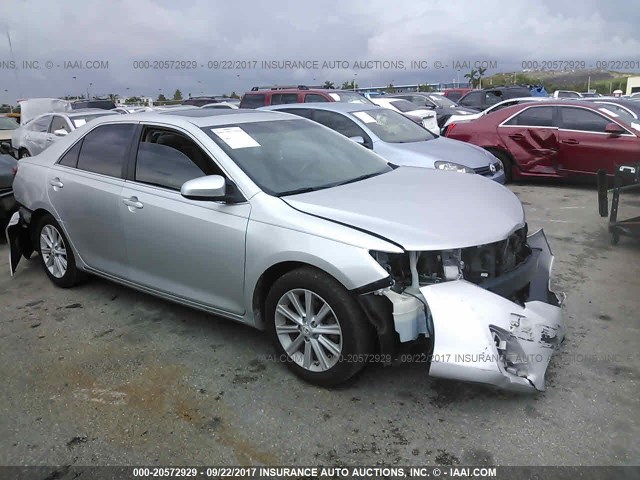 4T1BF1FK7CU500123 - 2012 TOYOTA CAMRY SE/LE/XLE SILVER photo 1