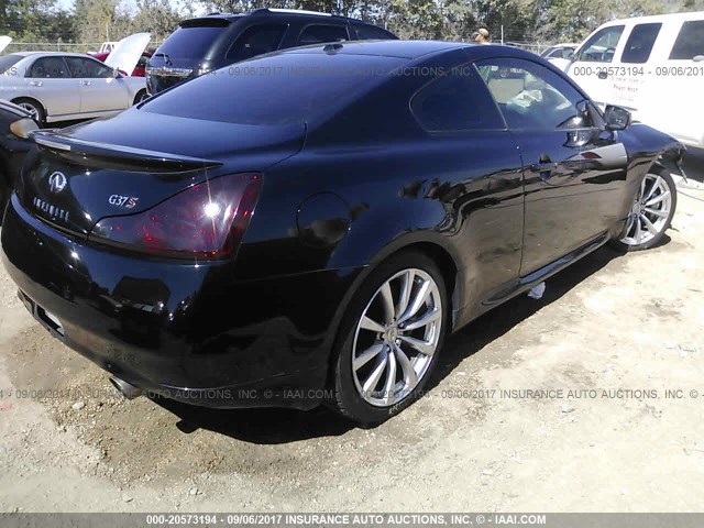 JNKCV64E28M109005 - 2008 INFINITI G37 JOURNEY/SPORT BLACK photo 4