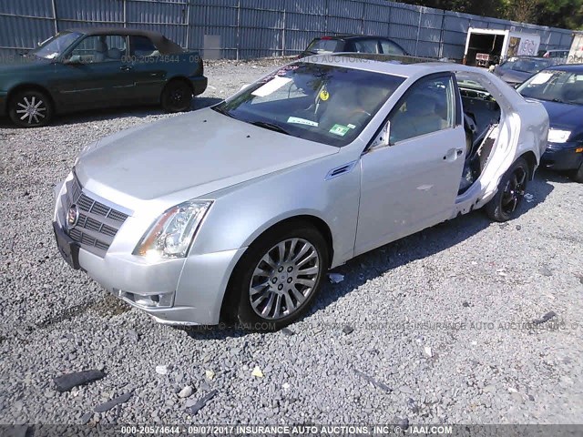 1G6DS5EV6A0111475 - 2010 CADILLAC CTS PREMIUM COLLECTION SILVER photo 2