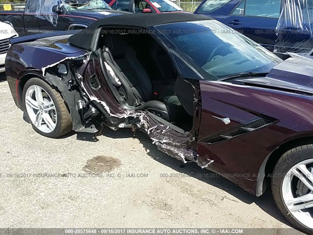 1G1YB3D76H5108877 - 2017 CHEVROLET CORVETTE STINGRAY/1LT PURPLE photo 6