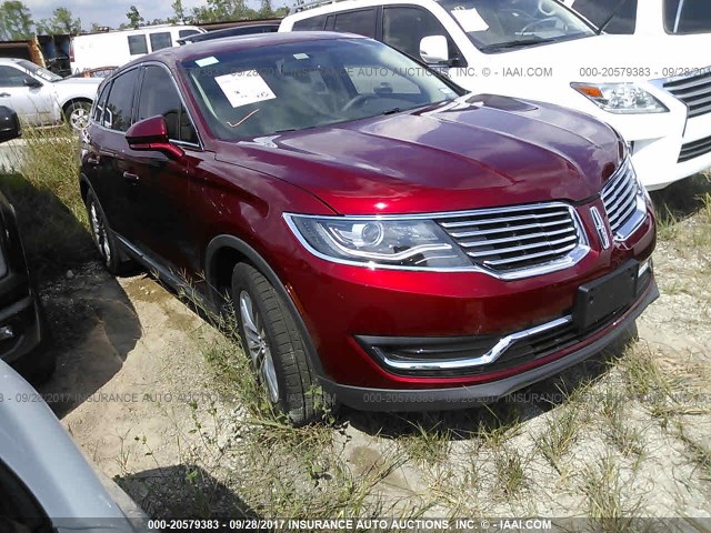 2LMPJ6KR3HBL20093 - 2017 LINCOLN MKX SELECT RED photo 1