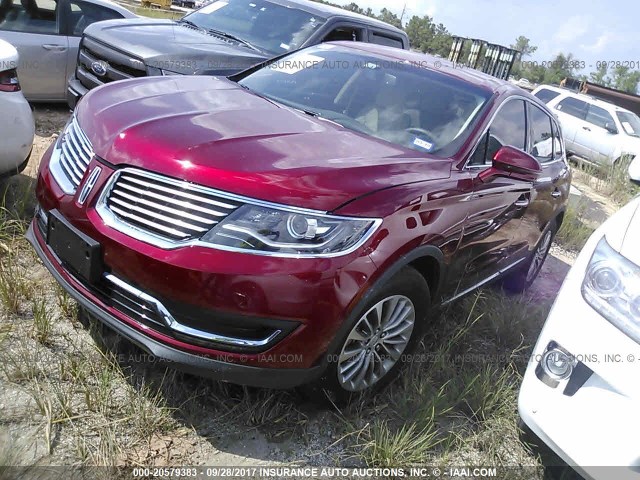 2LMPJ6KR3HBL20093 - 2017 LINCOLN MKX SELECT RED photo 2