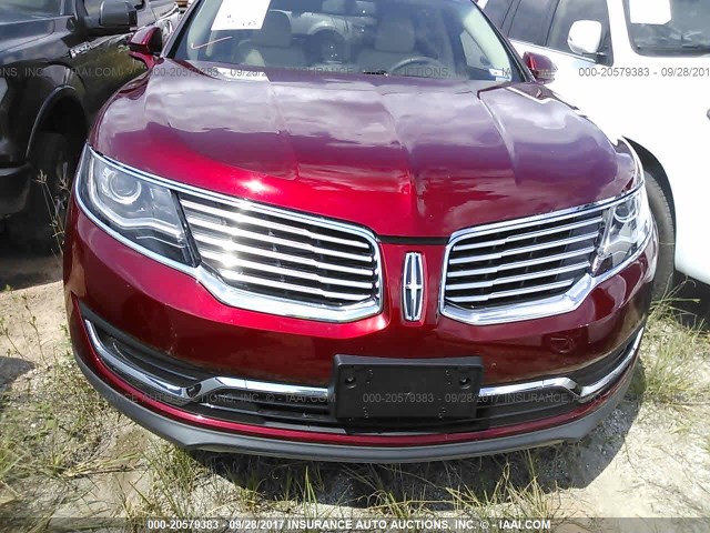 2LMPJ6KR3HBL20093 - 2017 LINCOLN MKX SELECT RED photo 6