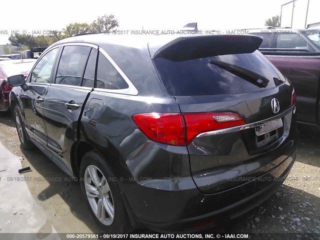 5J8TB3H54DL001957 - 2013 ACURA RDX TECHNOLOGY BLACK photo 3