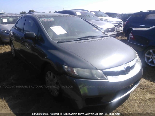 2HGFA1F30AH564776 - 2010 HONDA CIVIC VP GRAY photo 1