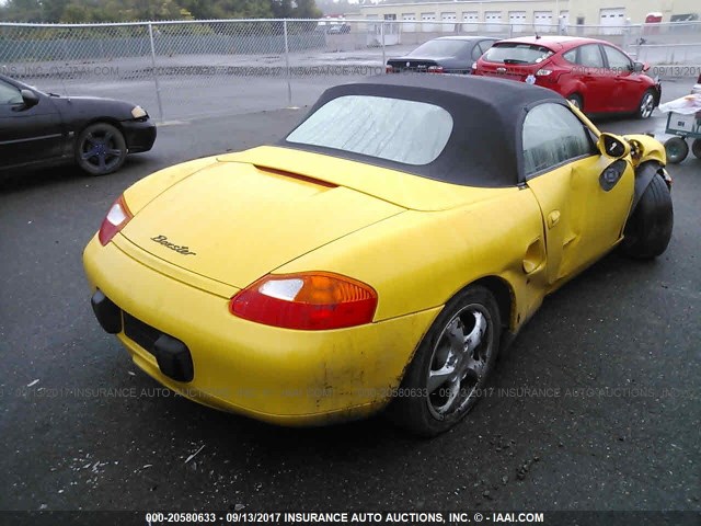 WP0CA29881U624802 - 2001 PORSCHE BOXSTER YELLOW photo 4