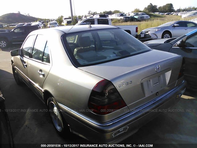 WDBHA29G7YA815134 - 2000 MERCEDES-BENZ C 280 BEIGE photo 3