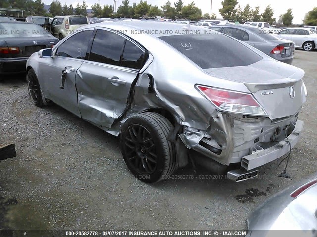 19UUA86599A009725 - 2009 ACURA TL SILVER photo 3
