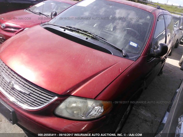 2C4GP54L04R596430 - 2004 CHRYSLER TOWN & COUNTRY TOURING RED photo 2