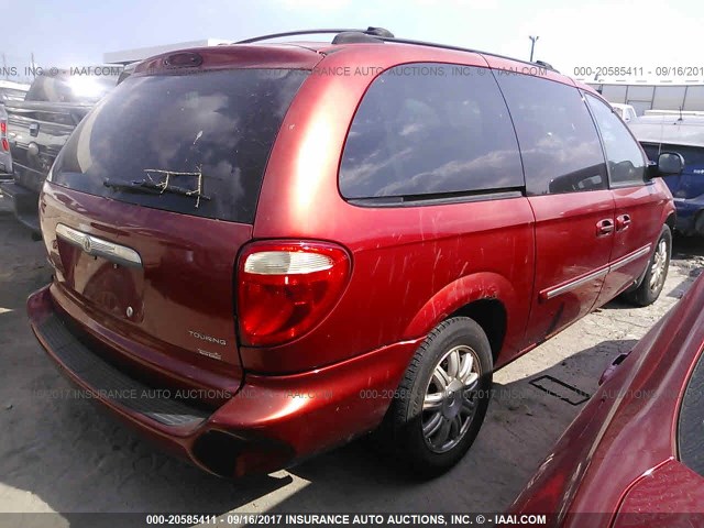 2C4GP54L04R596430 - 2004 CHRYSLER TOWN & COUNTRY TOURING RED photo 4