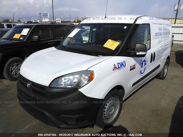 ZFBERFATXF6A13552 - 2015 RAM PROMASTER CITY  WHITE photo 2