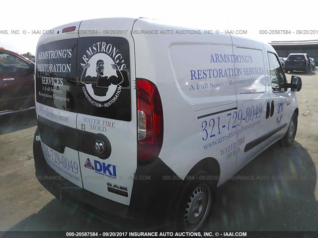 ZFBERFATXF6A13552 - 2015 RAM PROMASTER CITY  WHITE photo 4