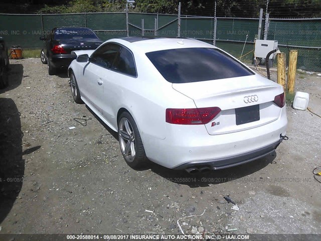 WAUVGAFR1DA042459 - 2013 AUDI S5 PRESTIGE WHITE photo 3