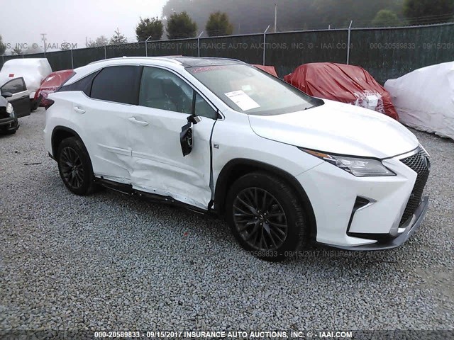 2T2BZMCA9HC073262 - 2017 LEXUS RX 350/BASE/F SPORT WHITE photo 1