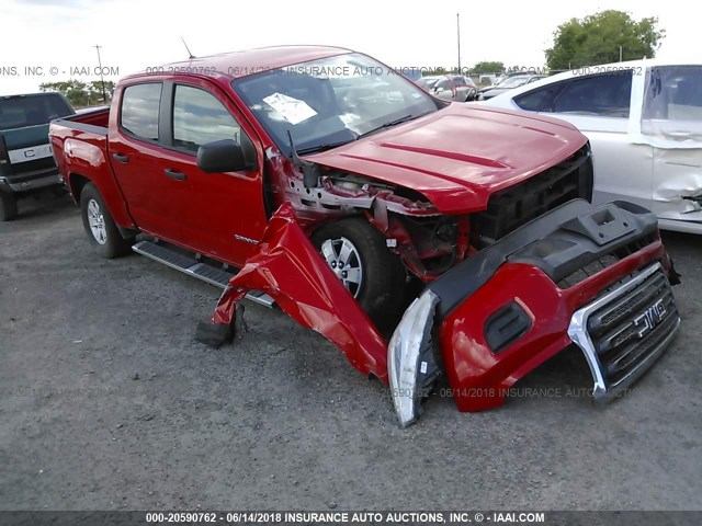 1GTG5BEA9G1202742 - 2016 GMC CANYON RED photo 1