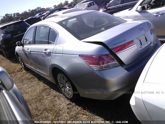 1HGCP2F3XCA239562 - 2012 HONDA ACCORD LX SILVER photo 3