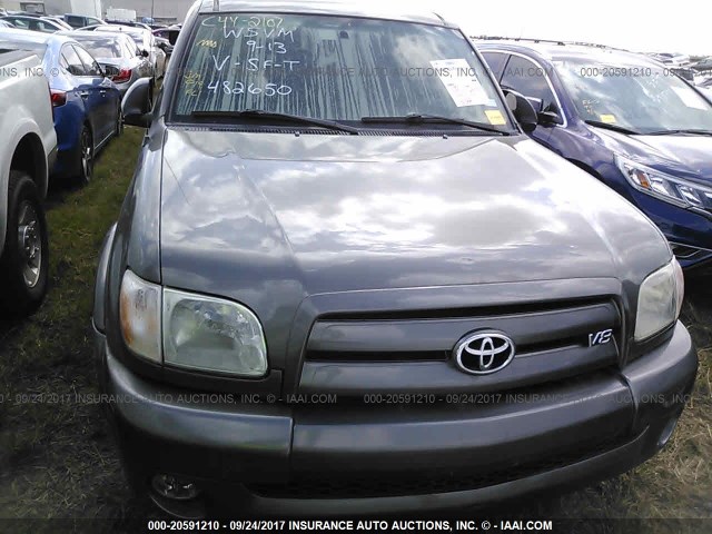 5TBRT38186S482650 - 2006 TOYOTA TUNDRA ACCESS CAB LIMITED GRAY photo 6