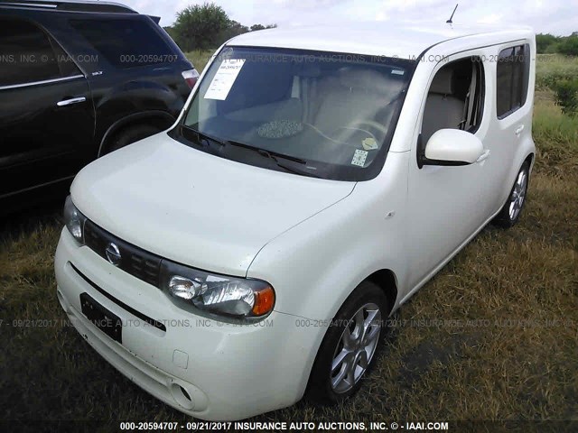 JN8AZ2KR8BT202561 - 2011 NISSAN CUBE S/SL/KROM WHITE photo 2