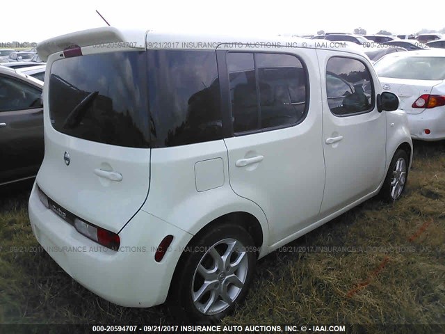 JN8AZ2KR8BT202561 - 2011 NISSAN CUBE S/SL/KROM WHITE photo 4