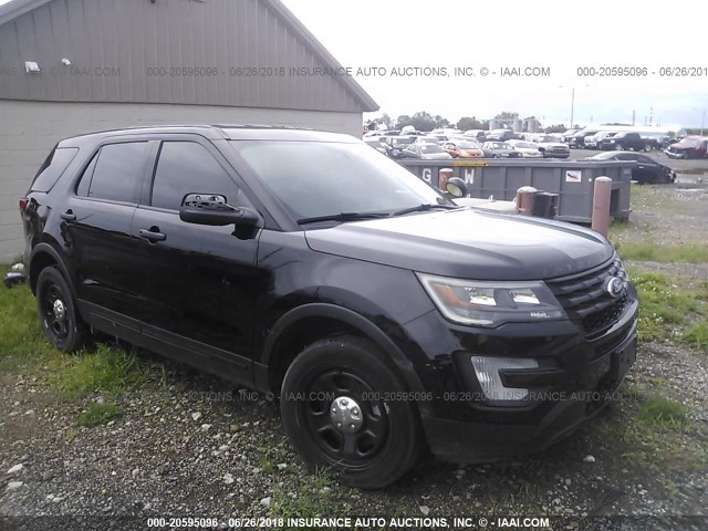 1FM5K8AT7HGC07653 - 2017 FORD EXPLORER POLICE INTERCEPTOR BLACK photo 1