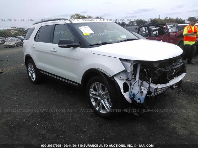 1FM5K8D81HGB88069 - 2017 FORD EXPLORER XLT WHITE photo 1