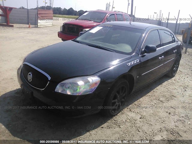 1G4HR57Y06U148289 - 2006 BUICK LUCERNE CXL BLACK photo 2