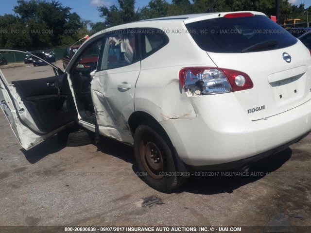 JN8AS58V79W441795 - 2009 NISSAN ROGUE S/SL WHITE photo 3