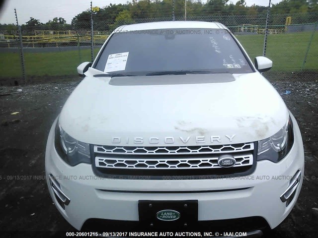 SALCT2BG6HH691518 - 2017 LAND ROVER DISCOVERY SPORT HSE LUXURY WHITE photo 6