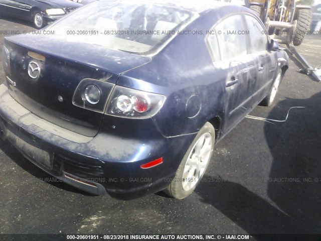 JM1BK32G491253263 - 2009 MAZDA 3 I BLUE photo 4