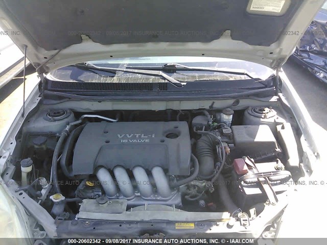 2T1KY32E63C153844 - 2003 TOYOTA COROLLA MATRIX XRS SILVER photo 10