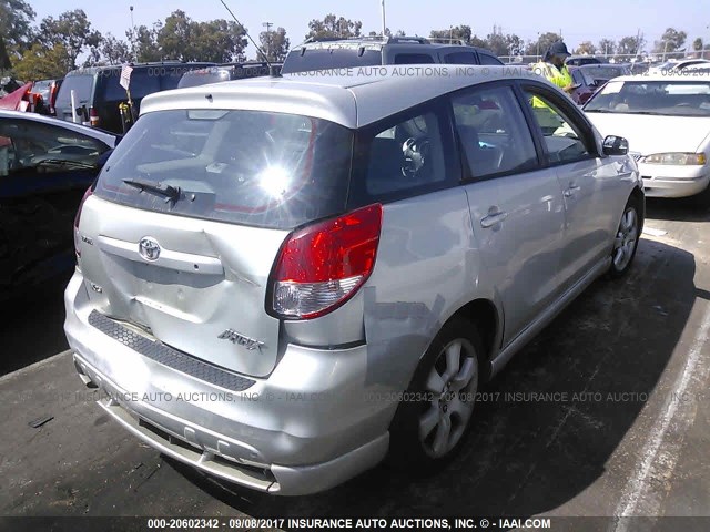 2T1KY32E63C153844 - 2003 TOYOTA COROLLA MATRIX XRS SILVER photo 4