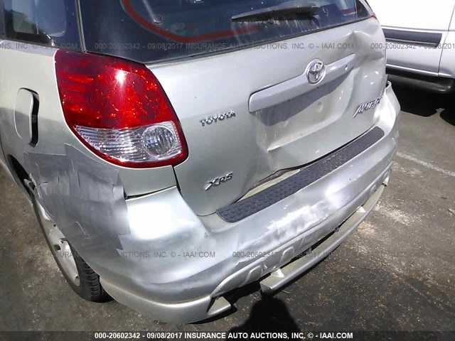 2T1KY32E63C153844 - 2003 TOYOTA COROLLA MATRIX XRS SILVER photo 6