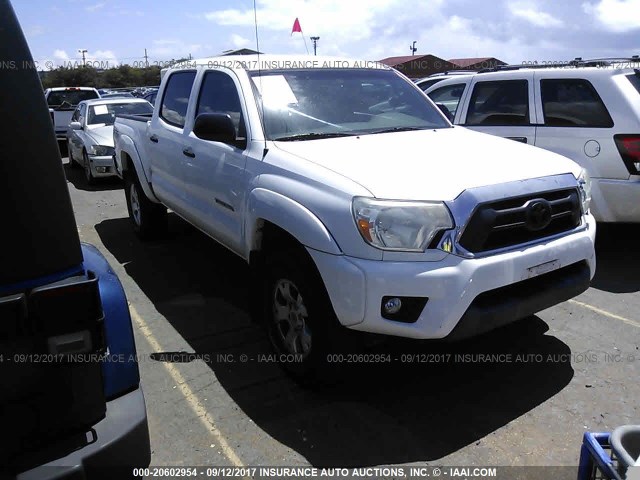 3TMJU4GN1CM135121 - 2012 TOYOTA TACOMA DOUBLE CAB PRERUNNER WHITE photo 1